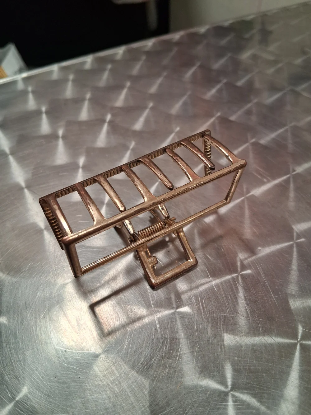 Classic Gold-Tone Rectangle Hair Clip - Women Accessories Hair Accessories